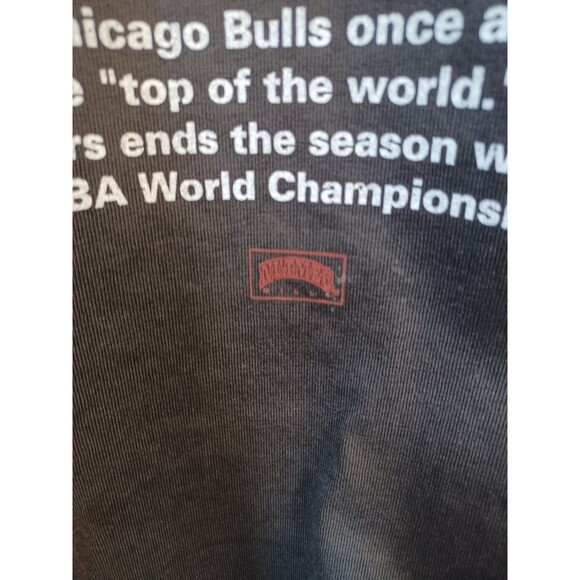 VTG CHGO BULLS NUTMEG MILLS JERSEY NWOT 1992 BACK TO BACK WORLD CHAMP MENS XL - Picture 3 of 13